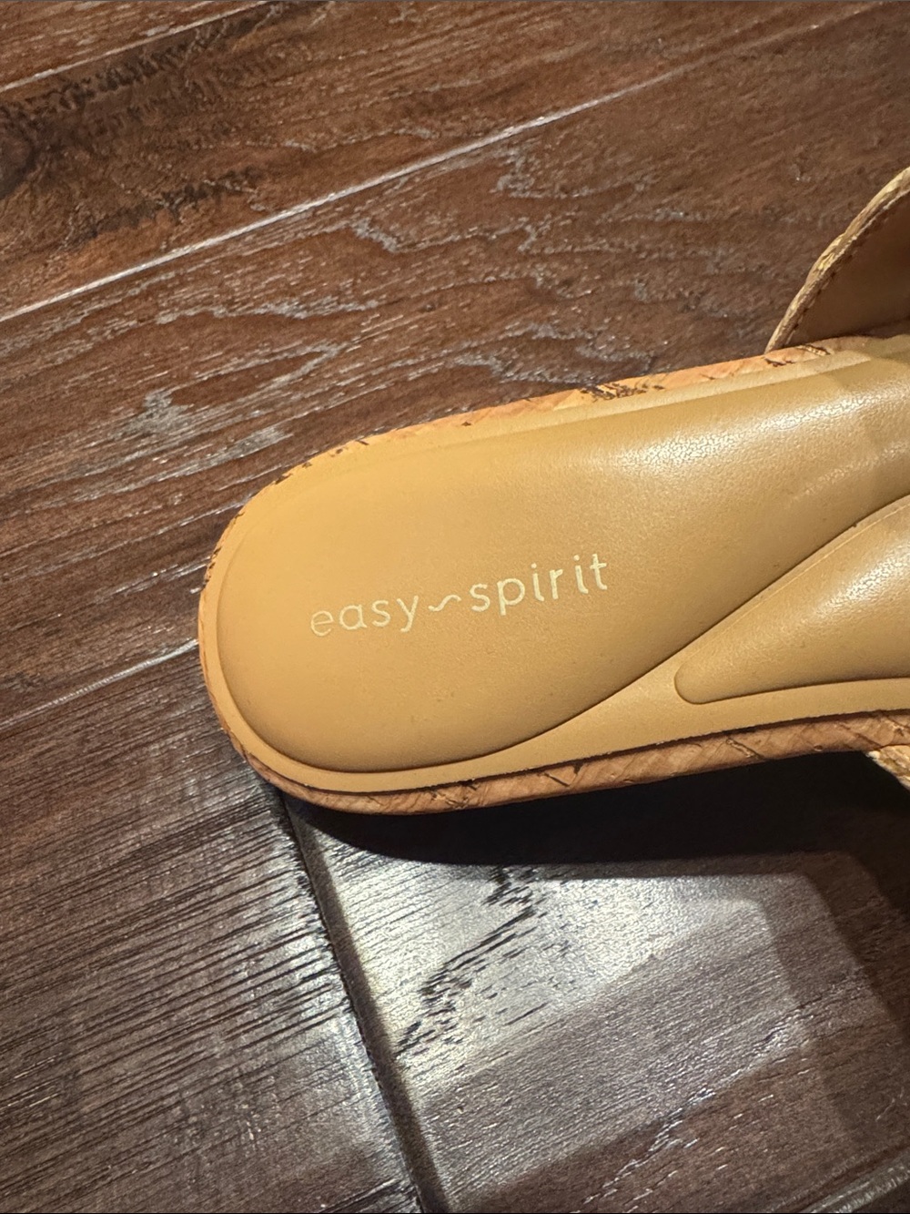 Easy Spirit Women's Natural Cork Slide Sandals - Picture 2 of 5